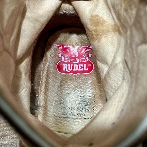 Rudel Square Toe Heeled Cowboy Boots - Picture 11 of 14